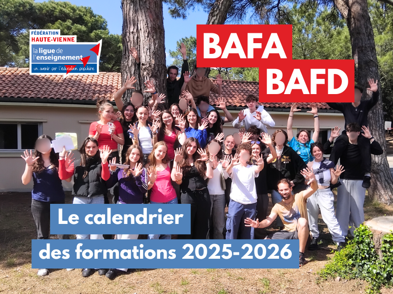 UN NOUVEAU CALENDRIER POUR LES FORMATIONS BAFA ET BAFD !