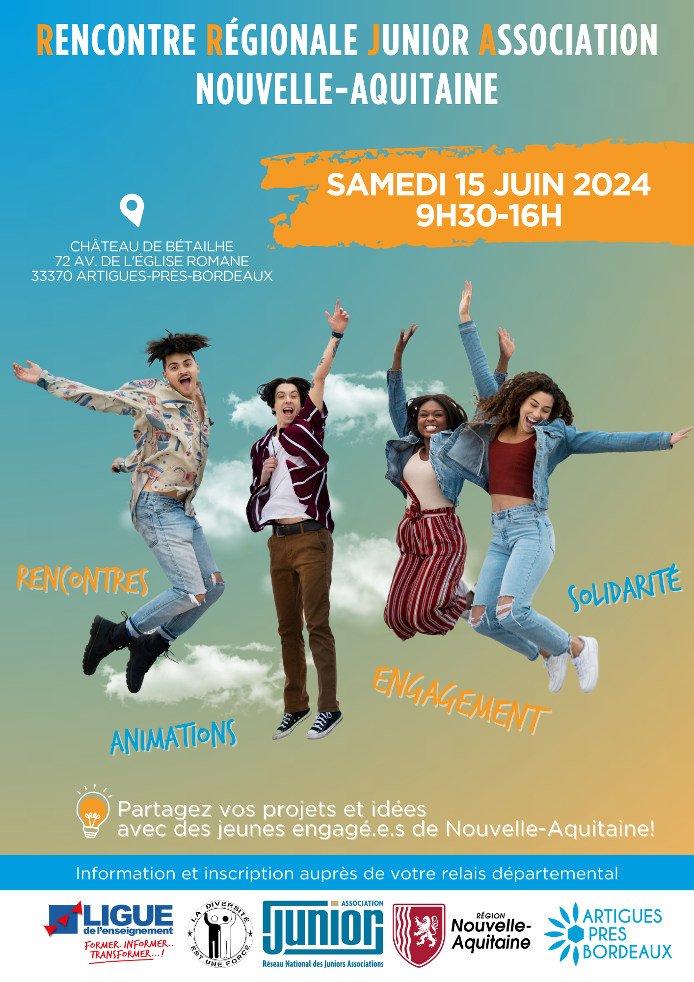 Rencontre Régionale des Juniors Associations de Nouvelle Aquitaine !